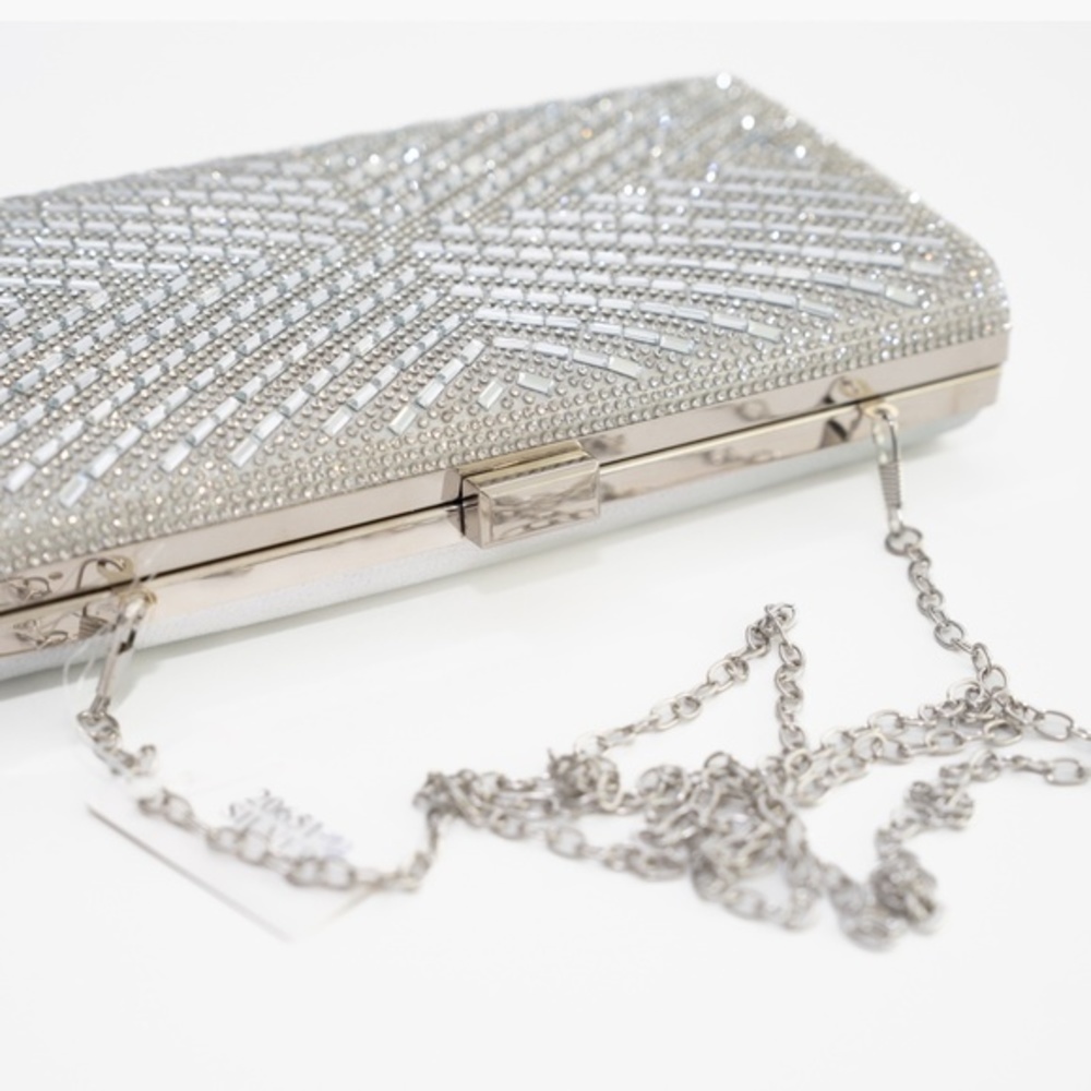 SILVER Rhinestone Evening Bag - Picture 8 of 10